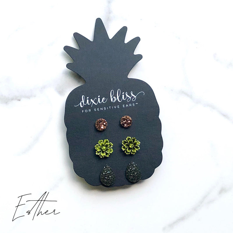 Esther - Dixie Bliss - Trio Stud Earring Set