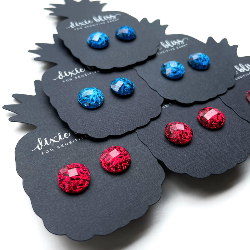 Cheetah Firecrackers - Dixie Bliss - Single Stud Earrings