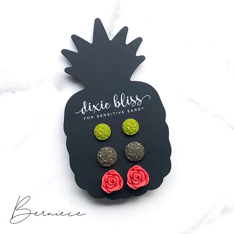 Berniece - Dixie Bliss - Trio Stud Earring Set