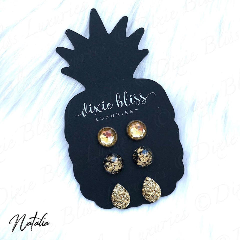 Natalia - Dixie Bliss - Trio Stud Earring Set