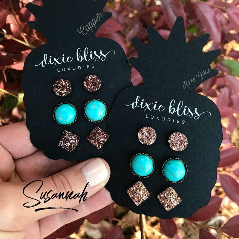 Susannah - Dixie Bliss - Trio Stud Earring Set