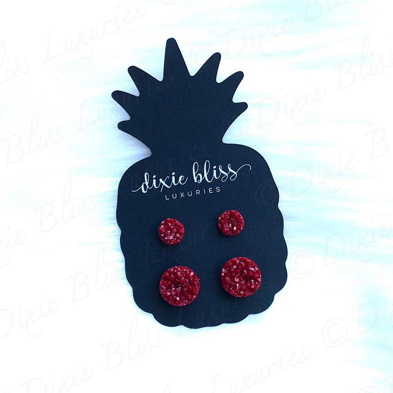 Mommy + Me Druzy - Dixie Bliss - Duo Stud Earring Set