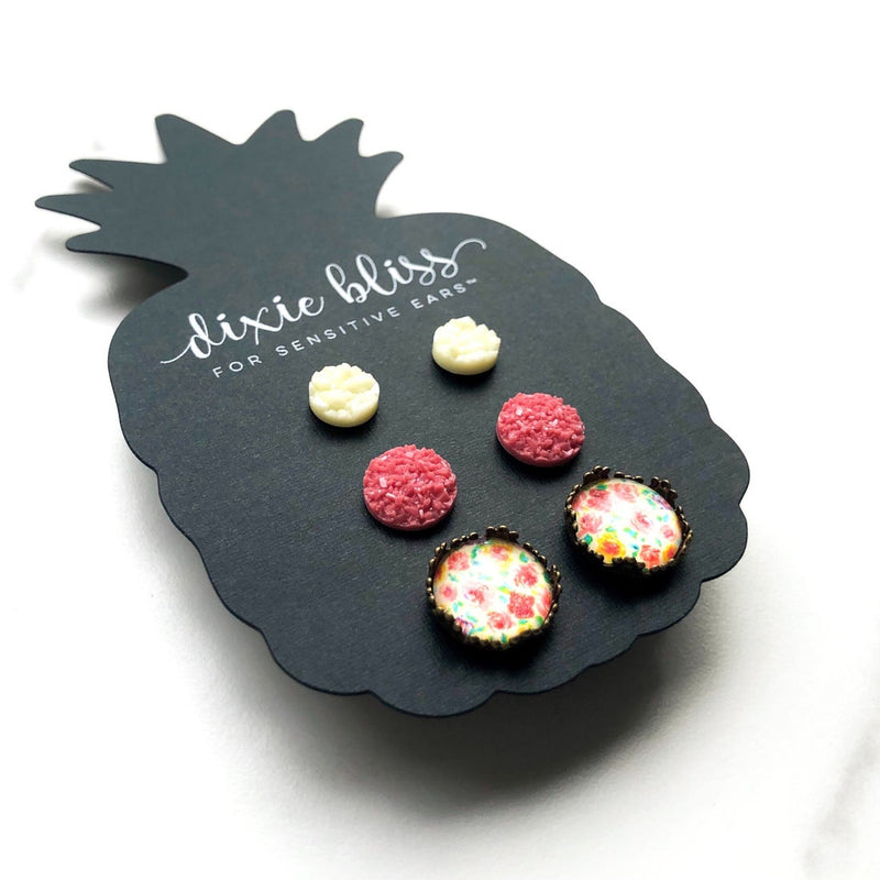 Brianna - Dixie Bliss - Trio Stud Earring Set