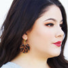 Myrtle in Leopard - Dixie Bliss - Dangle Earrings