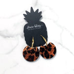 Myrtle in Leopard - Dixie Bliss - Dangle Earrings