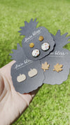 Maple Leaves in Spiced Cider - Dixie Bliss - Single Stud Earrings