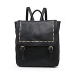 Valerie Flapover Backpack w/ Grommet Details