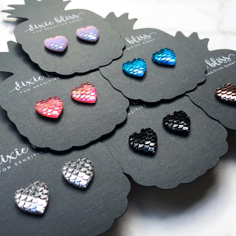 Mermaid Dreams - Dixie Bliss - Single Stud Earrings