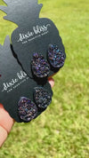 Marvelous Teardrops in Galaxy - Dixie Bliss - Single Stud Earrings