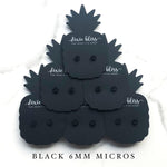 Micros in Black - Dixie Bliss - Single Stud Earrings