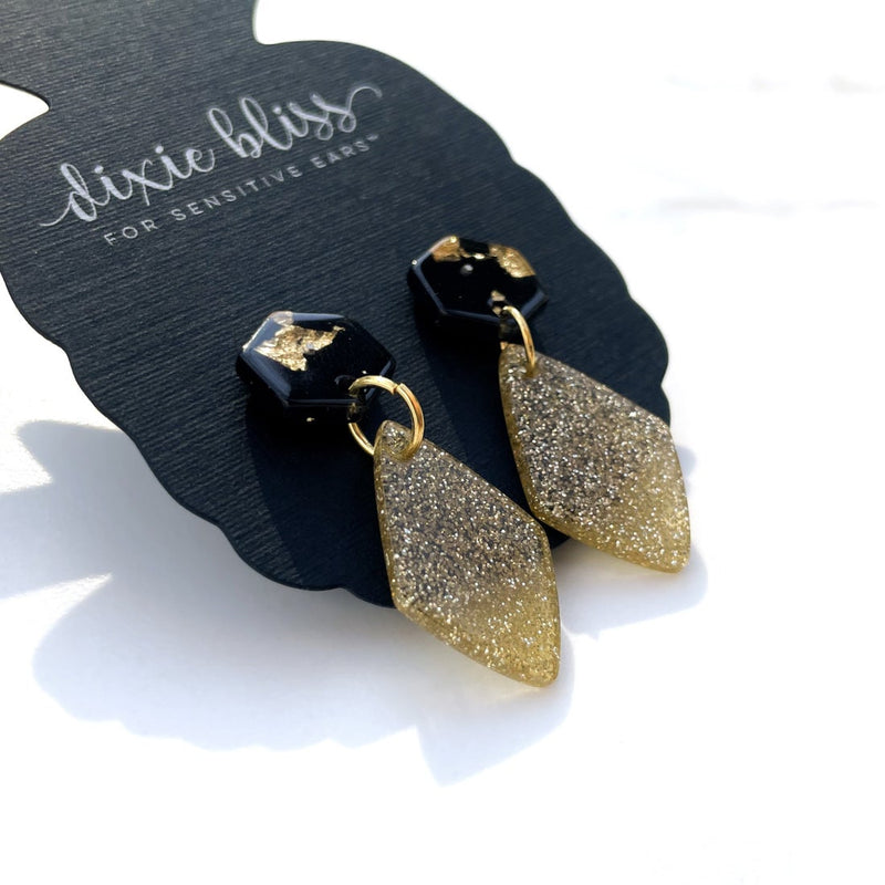 Be Your Own Sparkle in Gold - Dixie Bliss - Dangle Earrings