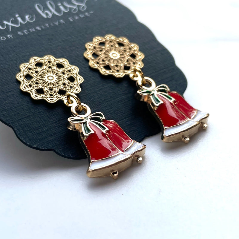 Christmas Bells - Dixie Bliss - Dangle Earrings *LTD EDITION