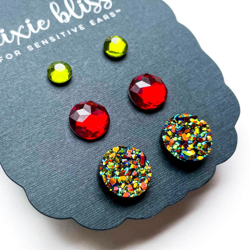 December - Dixie Bliss - Trio Stud Earring Set