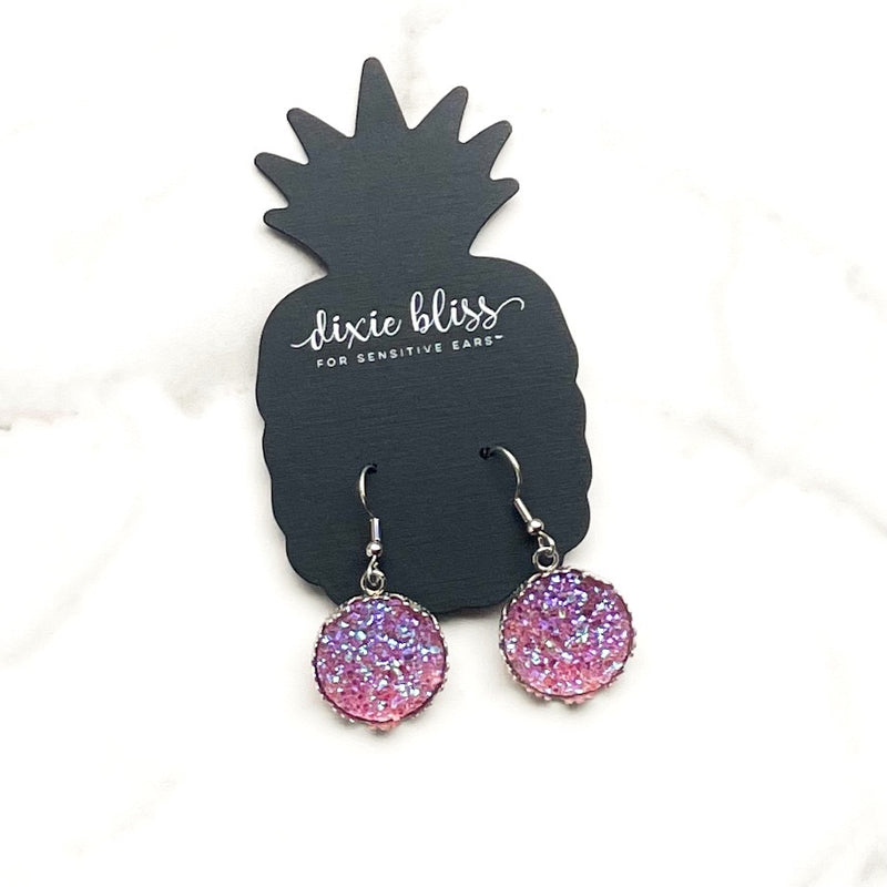 Druzy Dreams in Blush - Dixie Bliss - Dangle Earrings