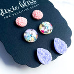 Jane - Dixie Bliss - Trio Stud Earring Set