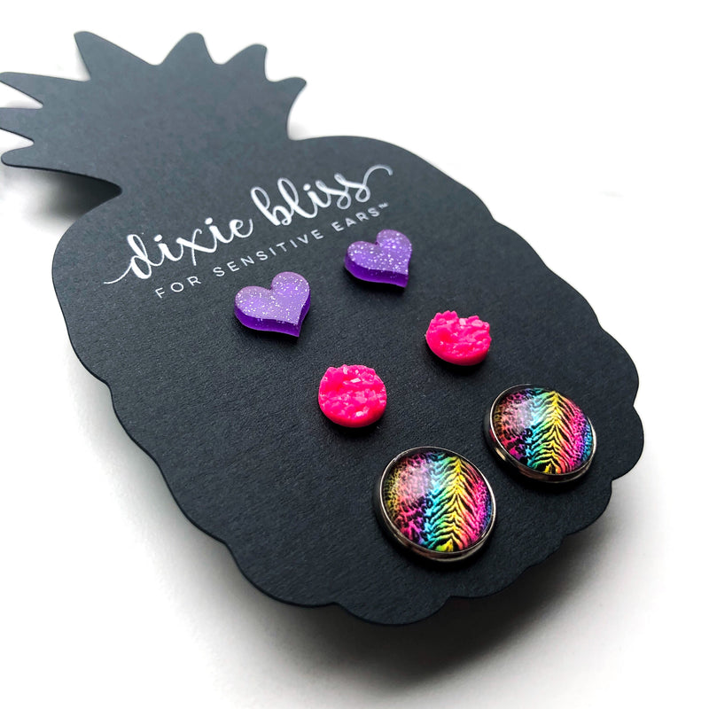 Mila - Dixie Bliss - Trio Stud Earring Set