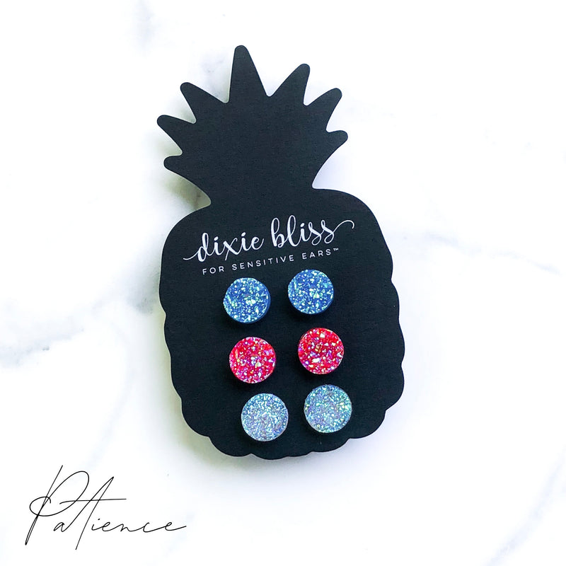 Patience - Dixie Bliss - Trio Stud Earring Set