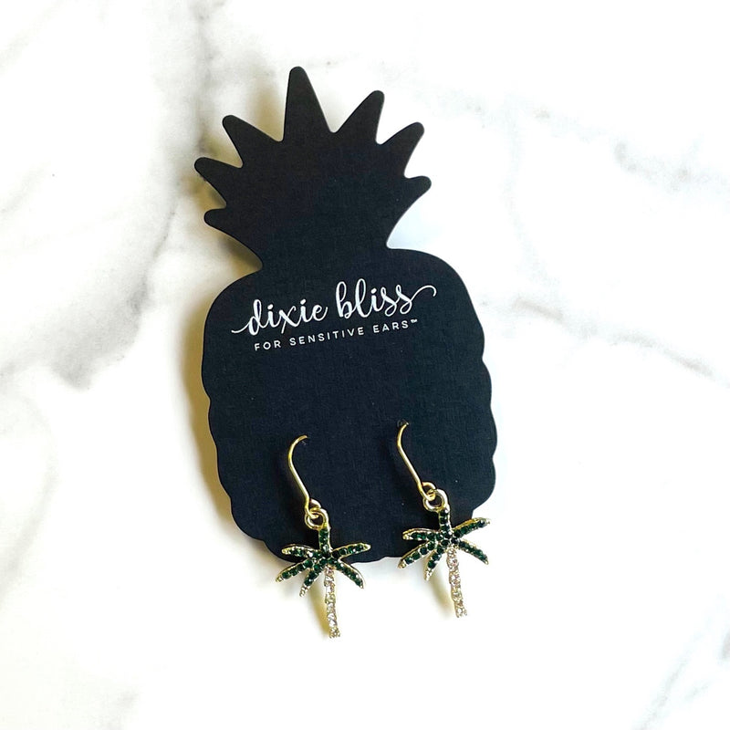 Royal Palm Tree - Dixie Bliss - Dangle Earrings