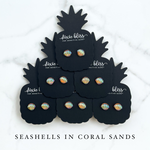 Seashells in Coral Sands - Dixie Bliss - Single Stud Earrings