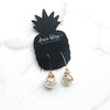 Golden Snow Globe - Dixie Bliss - Dangle Earrings