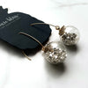 Golden Snow Globe - Dixie Bliss - Dangle Earrings