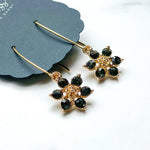 Gemstone Flower - Dixie Bliss - Dangle Earrings