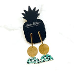 Tahoe in Teal Cheetah - Dixie Bliss - Dangle Earrings