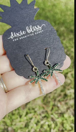 Royal Palm Tree - Dixie Bliss - Dangle Earrings