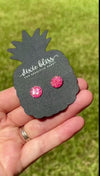 Punchy Pink Diamonds - Dixie Bliss - Single Stud Earrings