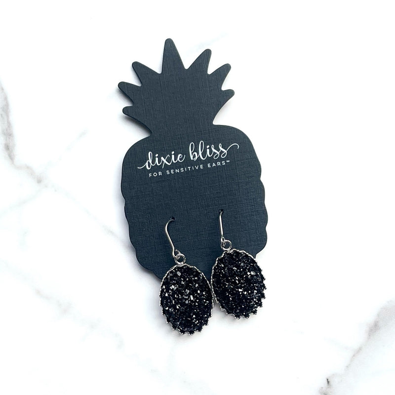 Charming in Black - Dixie Bliss - Dangle Earrings