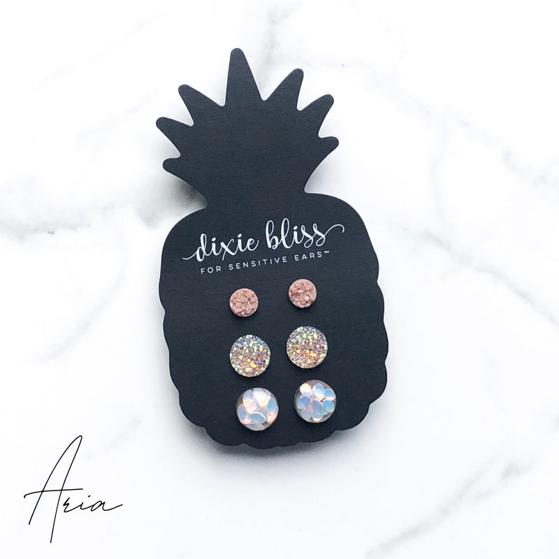 Aria - Dixie Bliss - Trio Stud Earring Set