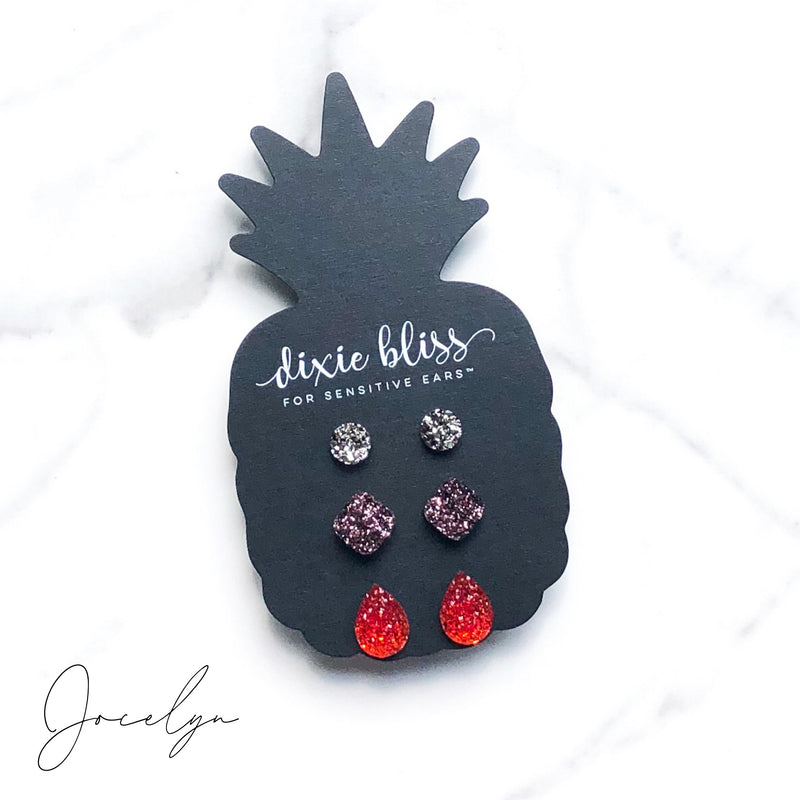 Jocelyn - Dixie Bliss - Trio Stud Earring Set