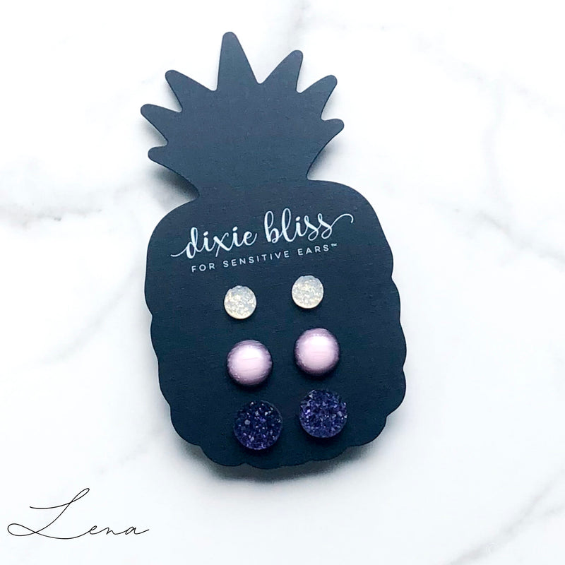 Lena - Dixie Bliss - Trio Stud Earring Set