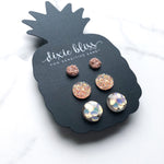 Aria - Dixie Bliss - Trio Stud Earring Set