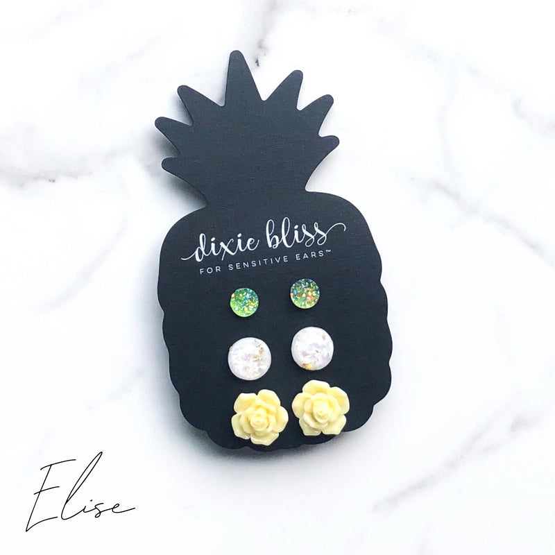 Elise - Dixie Bliss - Trio Stud Earring Set