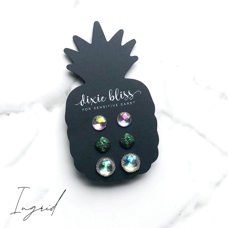 Ingrid - Dixie Bliss - Trio Stud Earring Set