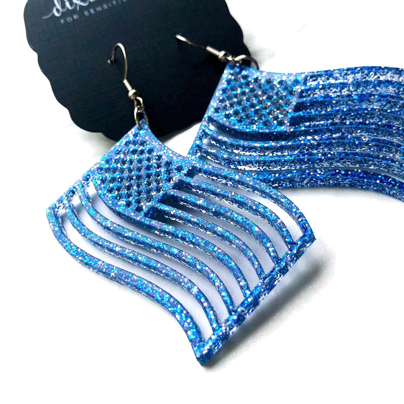 Flag dangles in Blue - Dixie Bliss Luxuries