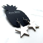 Mini Stars in Vintage Silver - Dixie Bliss - Dangle Earrings