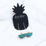 Steadfast in Teal - Dixie Bliss - Dangle Earrings