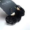 Flutter in Black - Dixie Bliss - Dangle Earrings