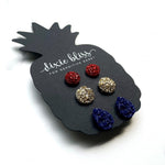 Pavani - Dixie Bliss - Trio Stud Earring Set