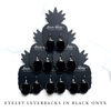 Eyelet in Black Onyx - Dixie Bliss - Leverback Earrings