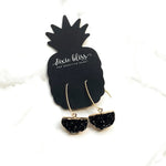 Steadfast in Black - Dixie Bliss - Dangle Earrings